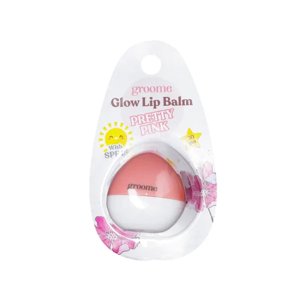 Groome Glow Lip Balm With SPF 15 – Pretty Pink