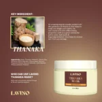 Lavino Thanaka Mask With Vitamin – E (50gm)