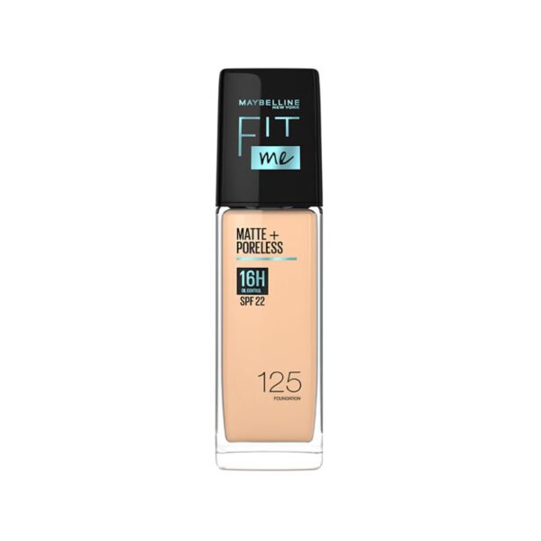 Maybelline Fit Me Matte + Poreless Foundation- Nude Beige 125 (30ml)