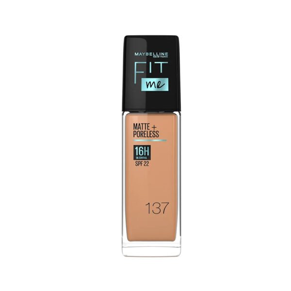 Maybelline Fit Me Matte +Poreless Liquid Foundation - 137 (30ml)