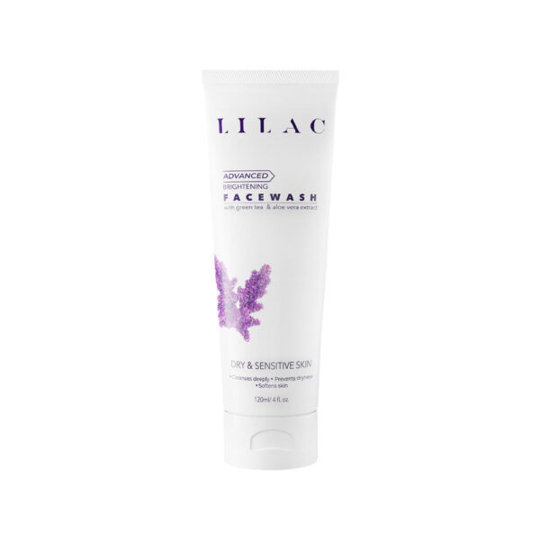 Lilac Advanced Brightening Face Wash Dry And Sensitive Skin - 120ml