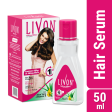 Livon Hair Serum with Argan Oil & Vitamin E for Women & Men, For Frizz Free, Smooth & Glossy Hair, Moisturizes & Detangles Hair, All Hair Types, 50 ml